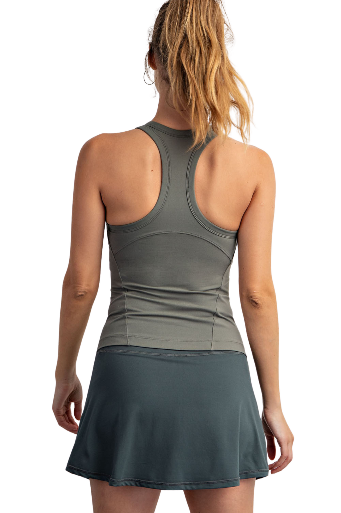 Butter Sleevless Racerback Top with Built In Bra