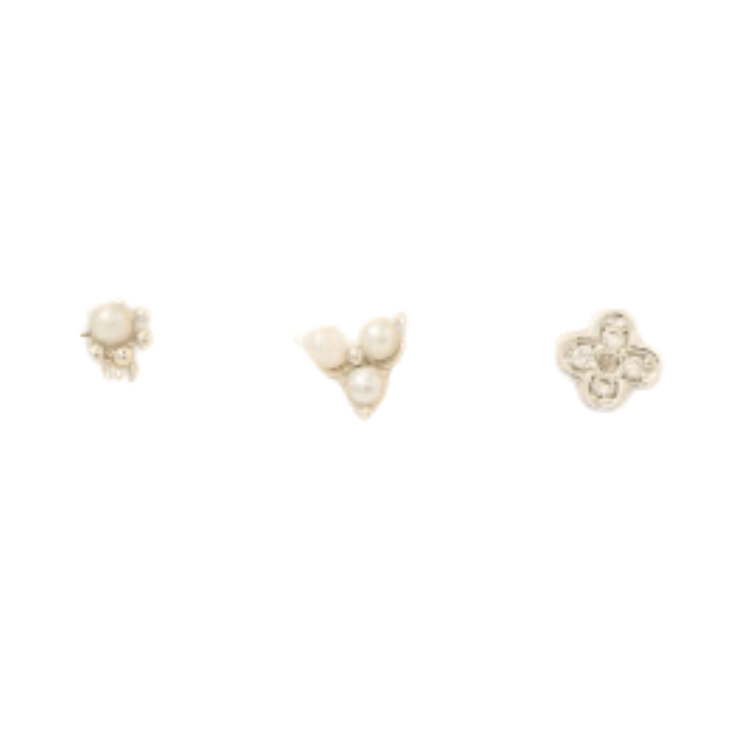 Flat Back 3 Piece Ear Stack