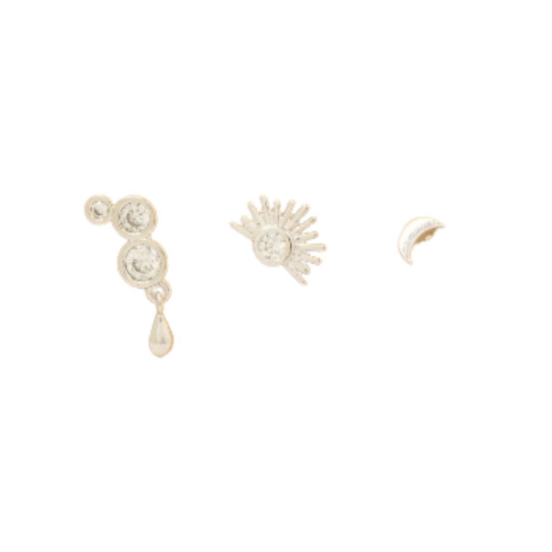 Flat Back 3 Piece Ear Stack (Copy)