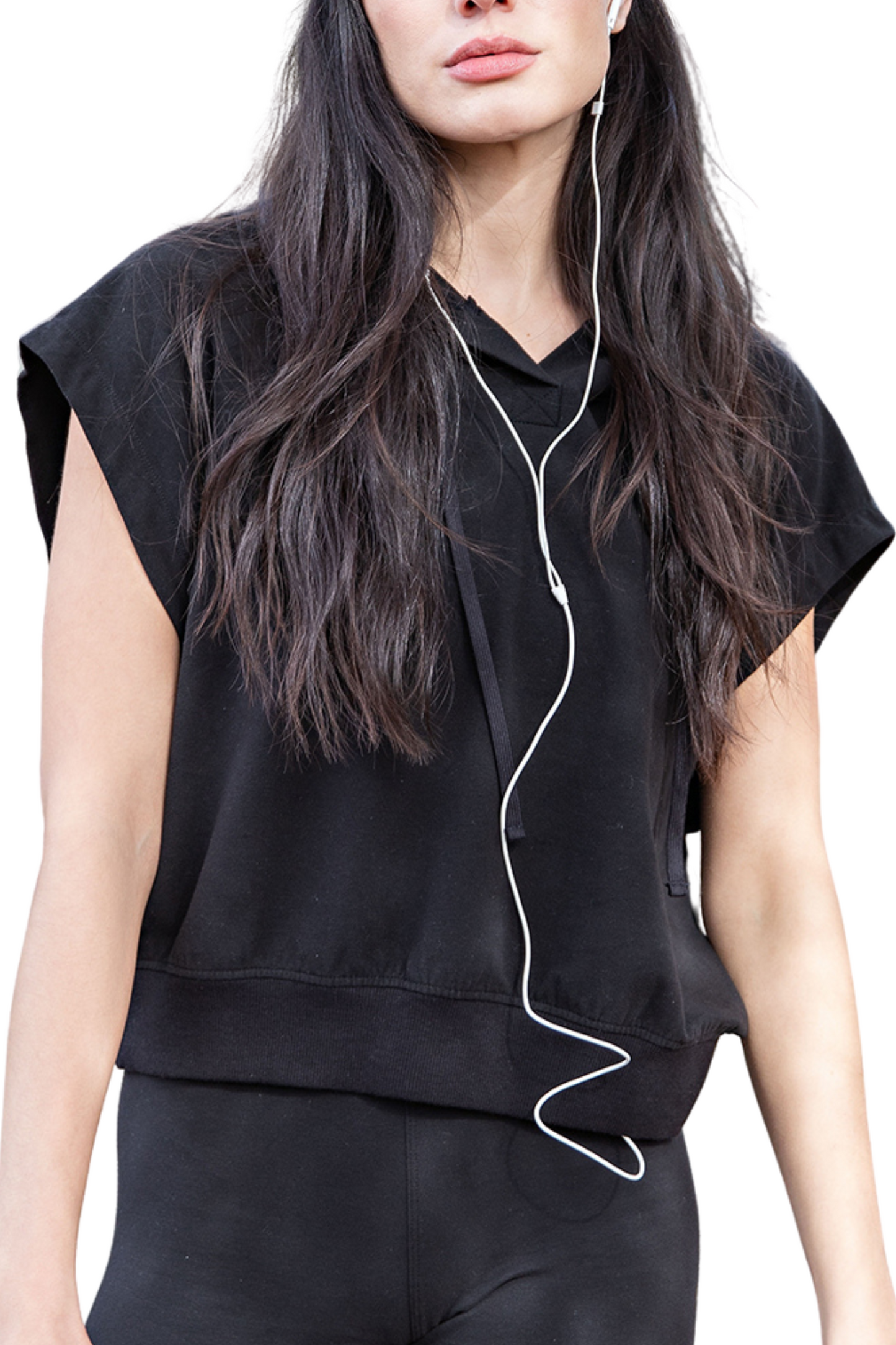 (Medium) Cotton Short Sleeve Hoodie