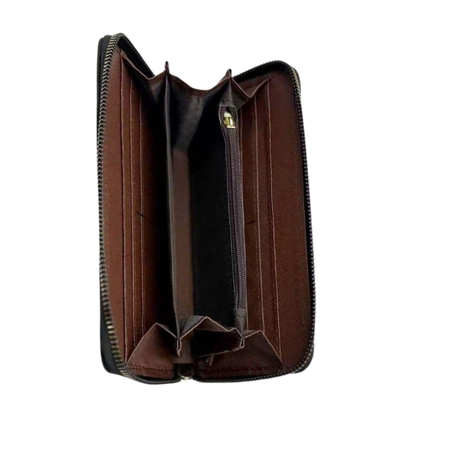 Checkered Vegan Leather Wallet
