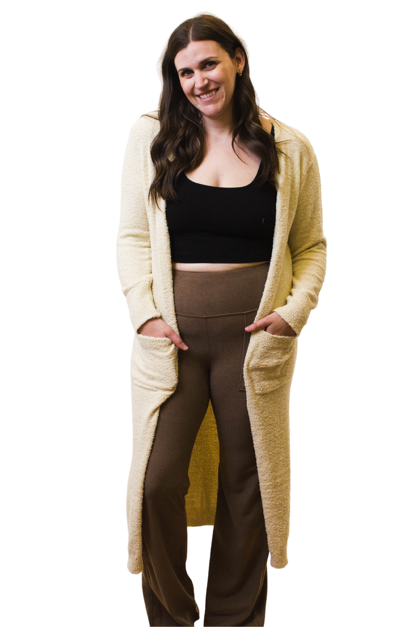 Super Soft Boucle Duster Cardigan w/ Pockets