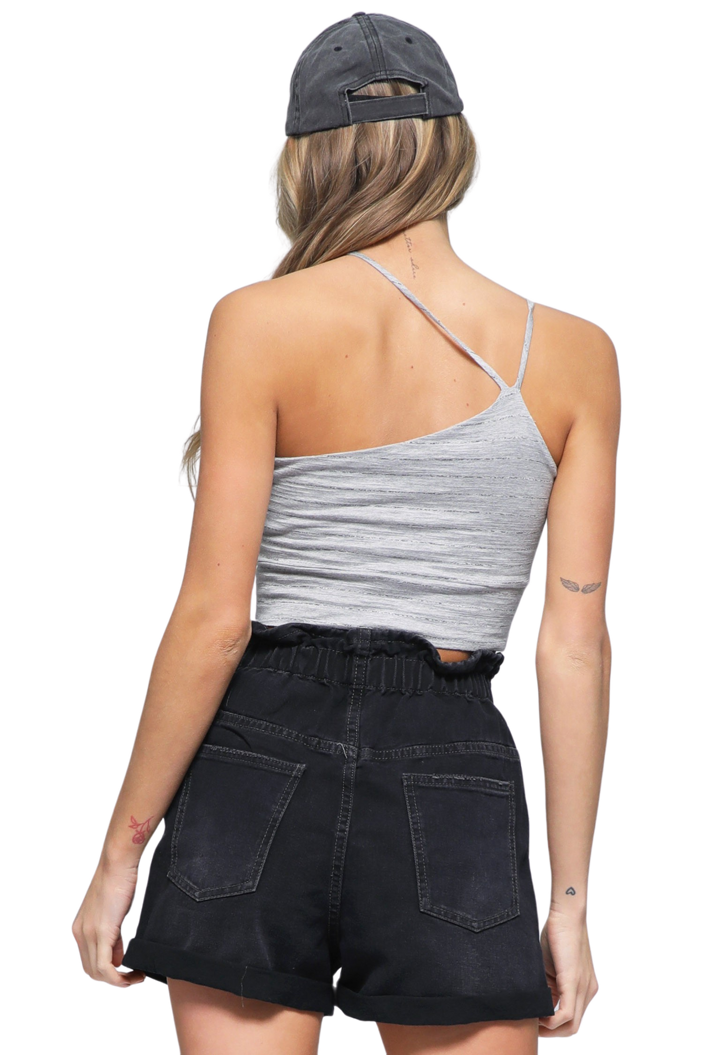 Double Layered Cami with Asymmetrical Straps
