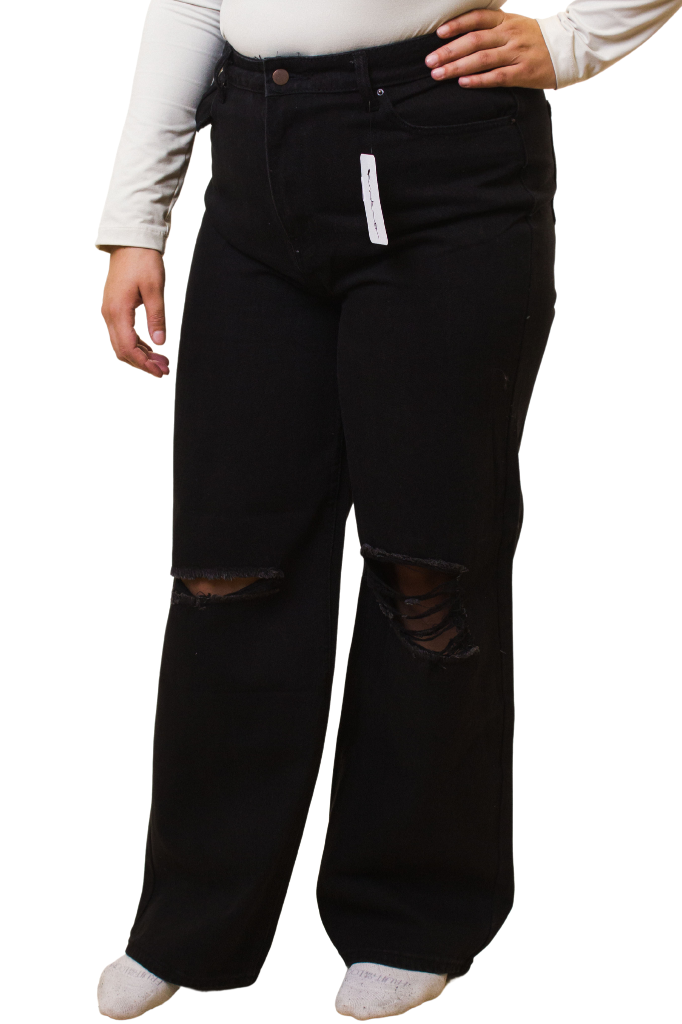 High-rise Wide Straight Leg Denim