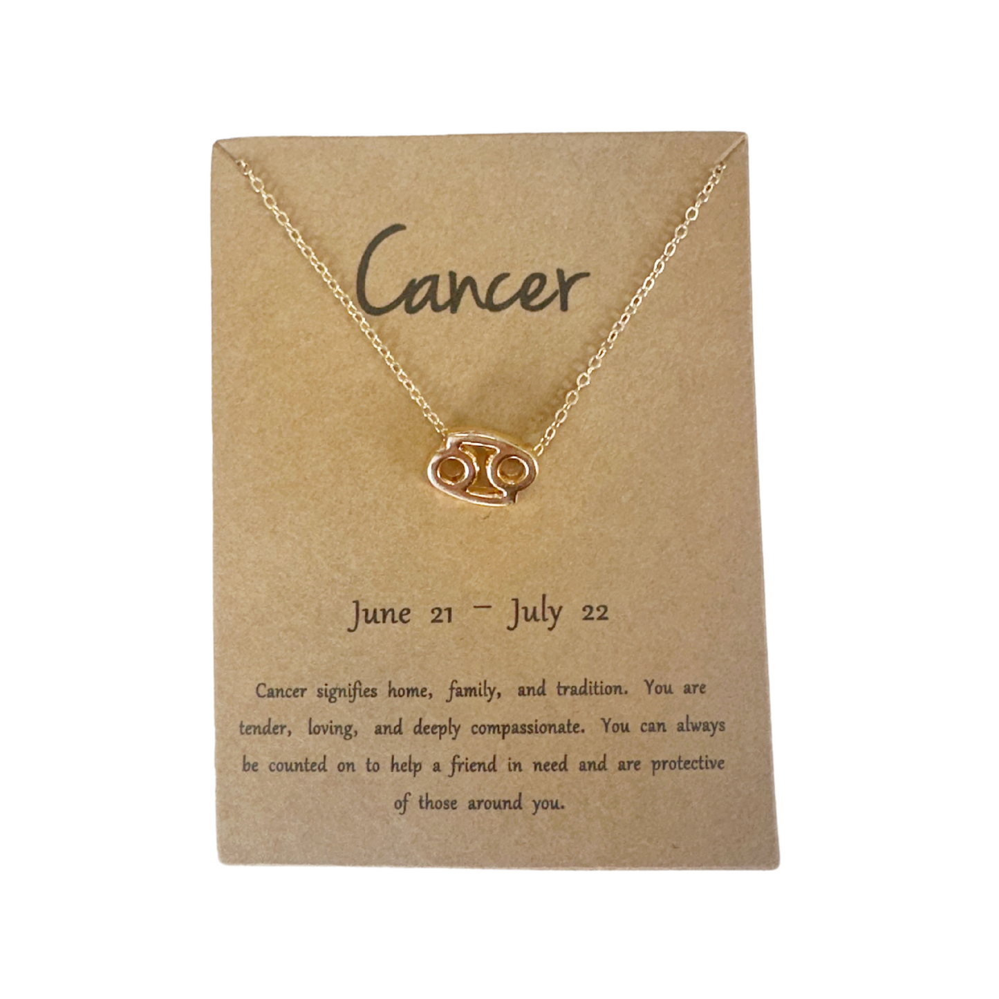 Zodiac Pendant Necklace