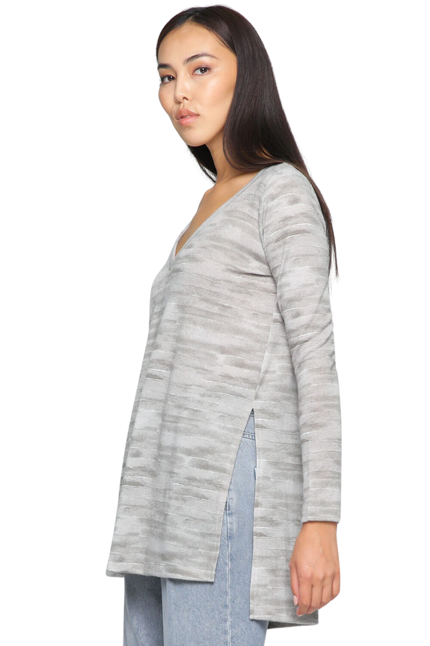 Asymmetrical Boat Neck Long Sleeve Jumpsuit