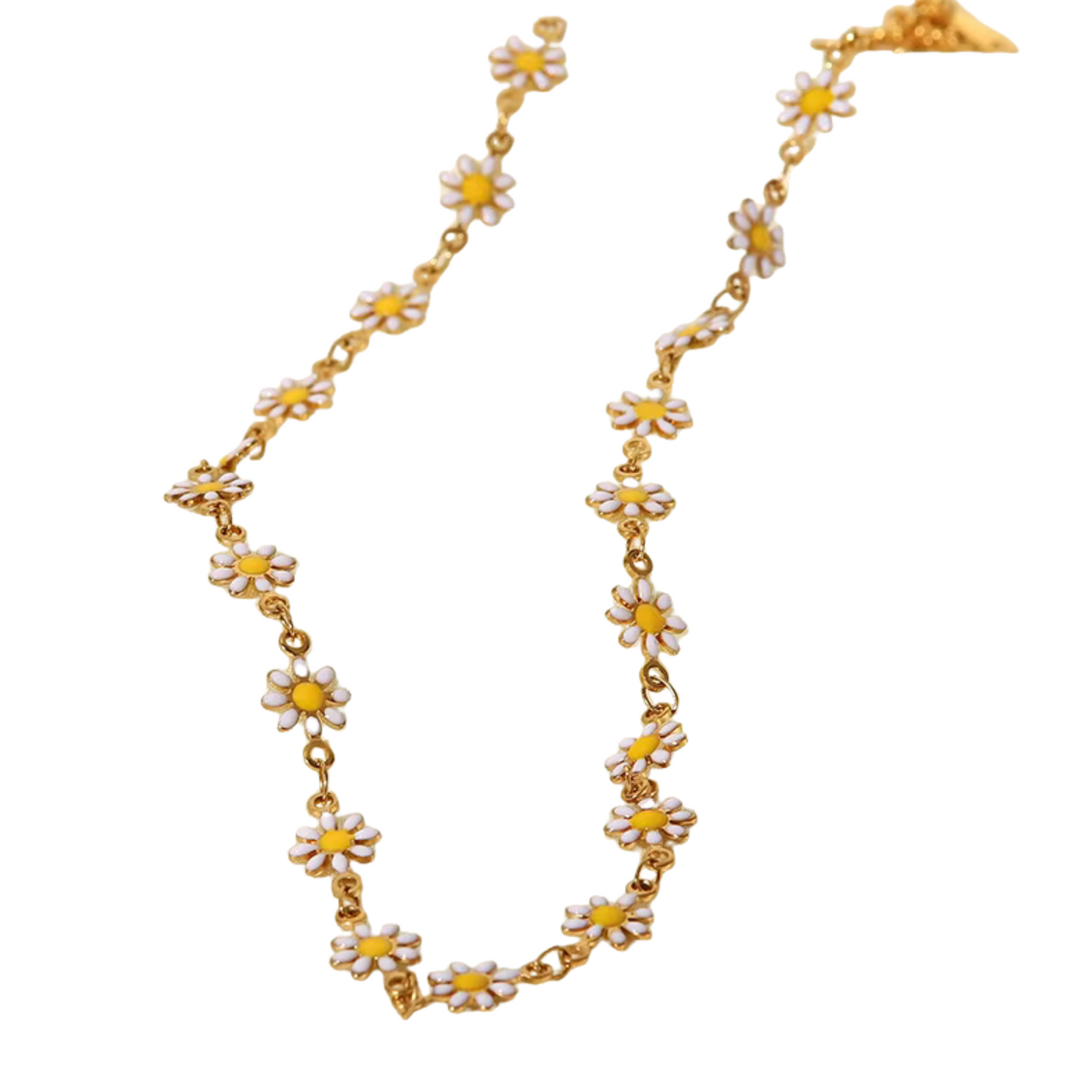 Stainless Steel Daisy Chain Necklace