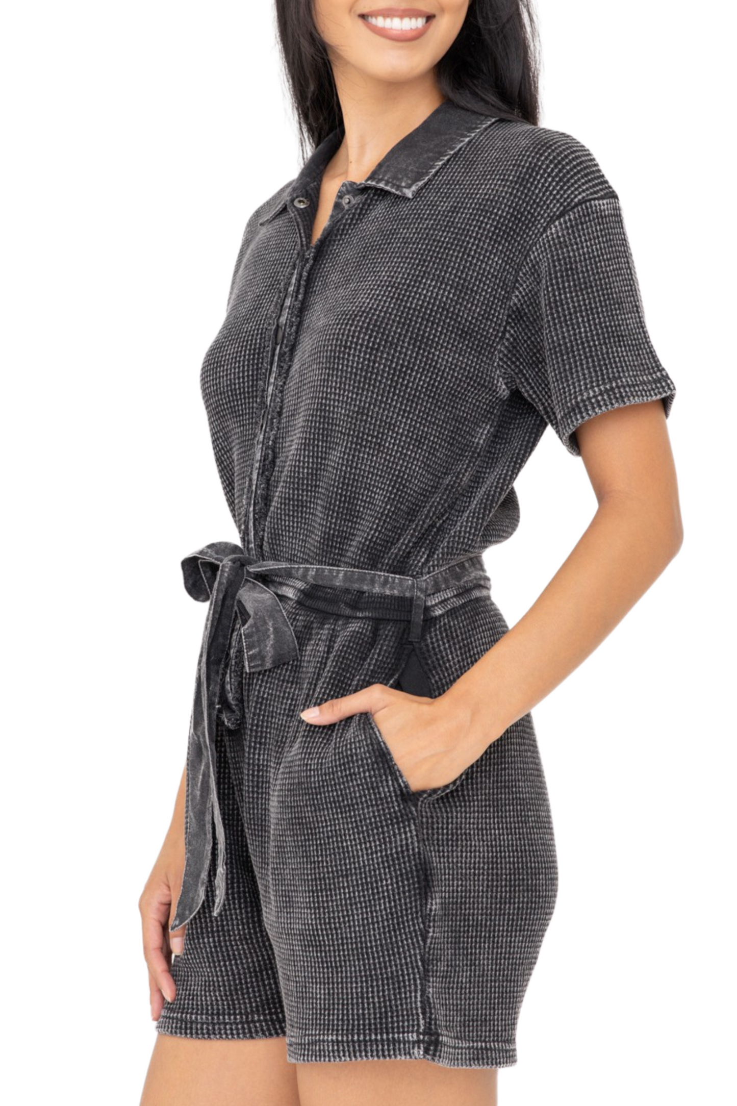 (Small) Mineral Washed Cotton Romper