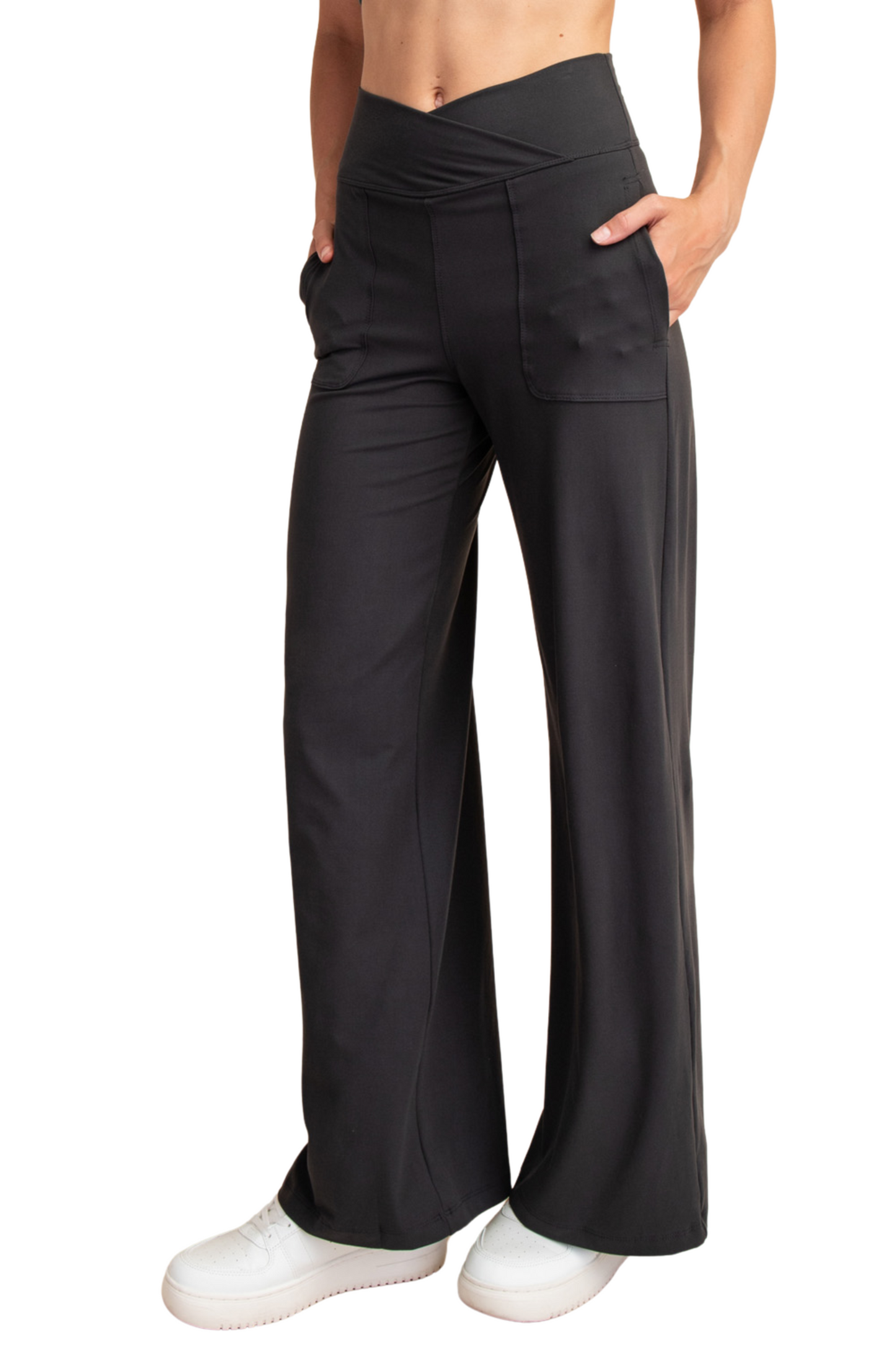 Butter V-Waist Wide Leg Pant
