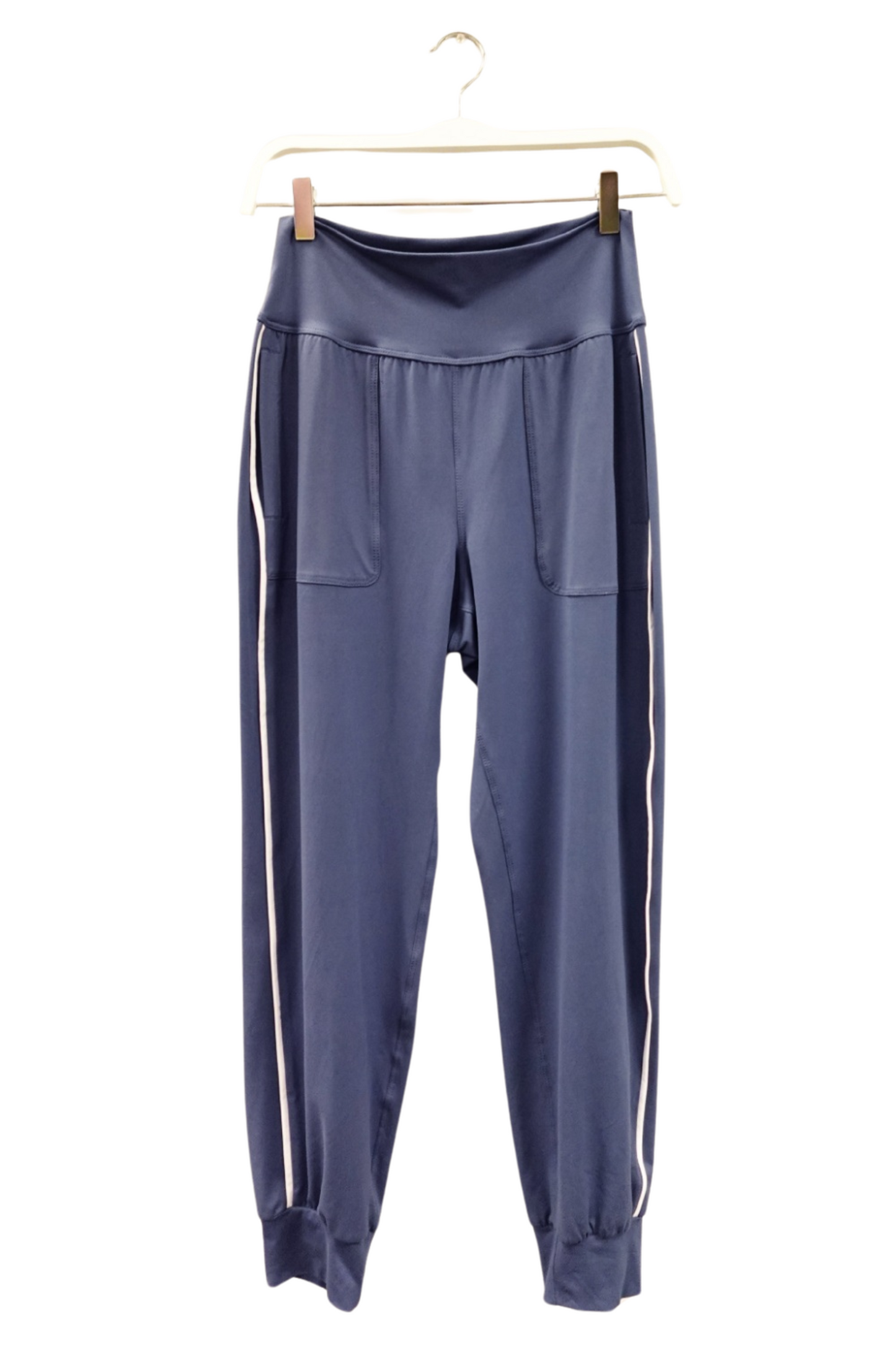 Butter Joggers with White Piping