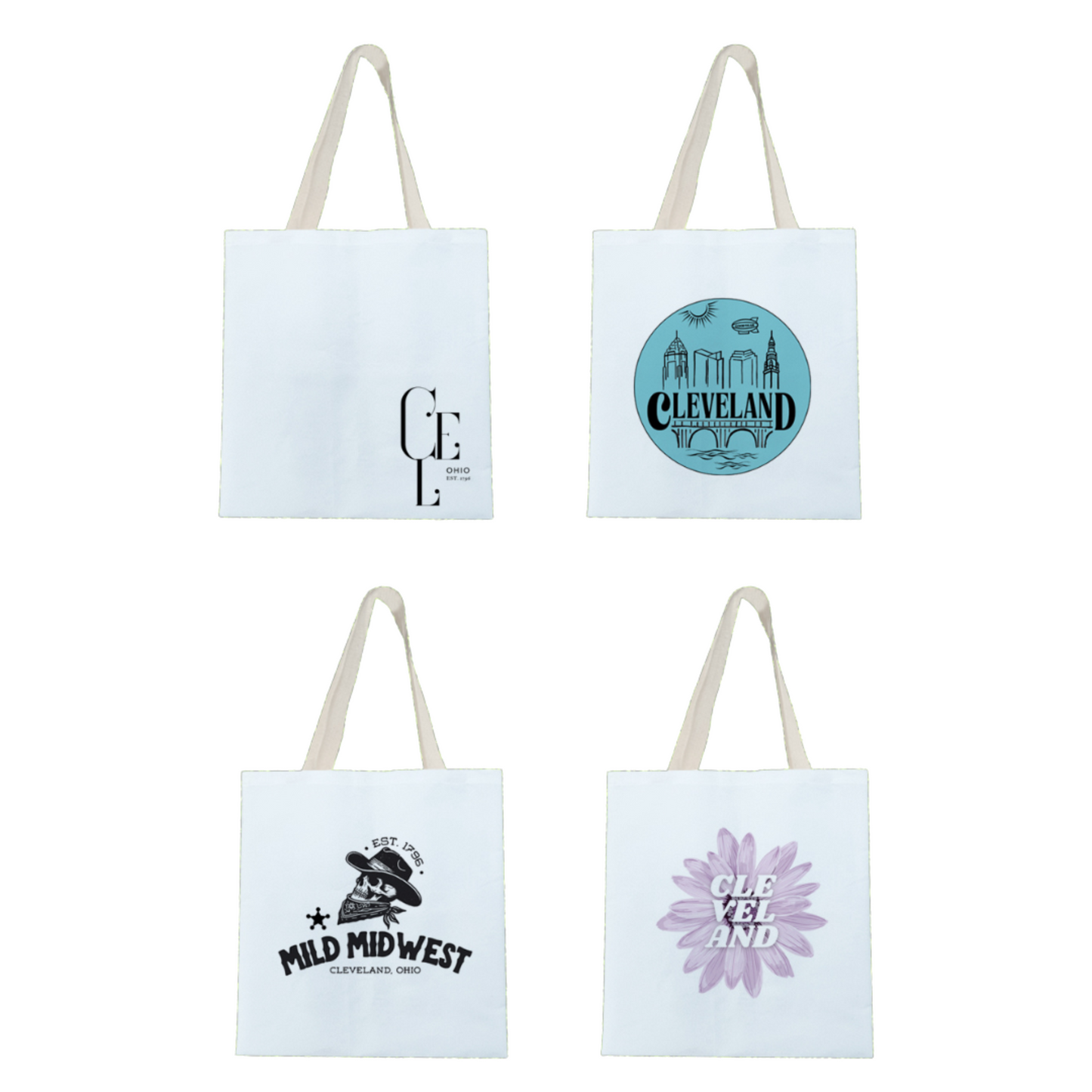 Token Cleveland Vinyl Tote Bags