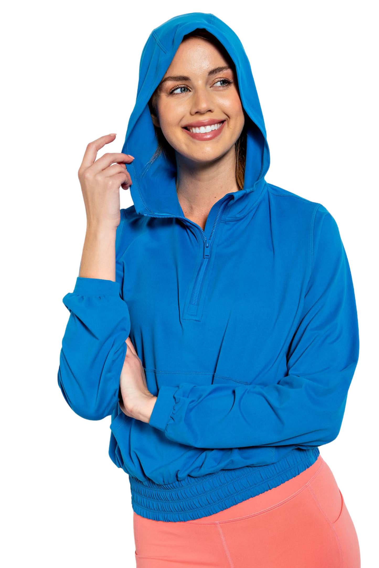 Butter Quarter Zip with Kangaroo Pocket