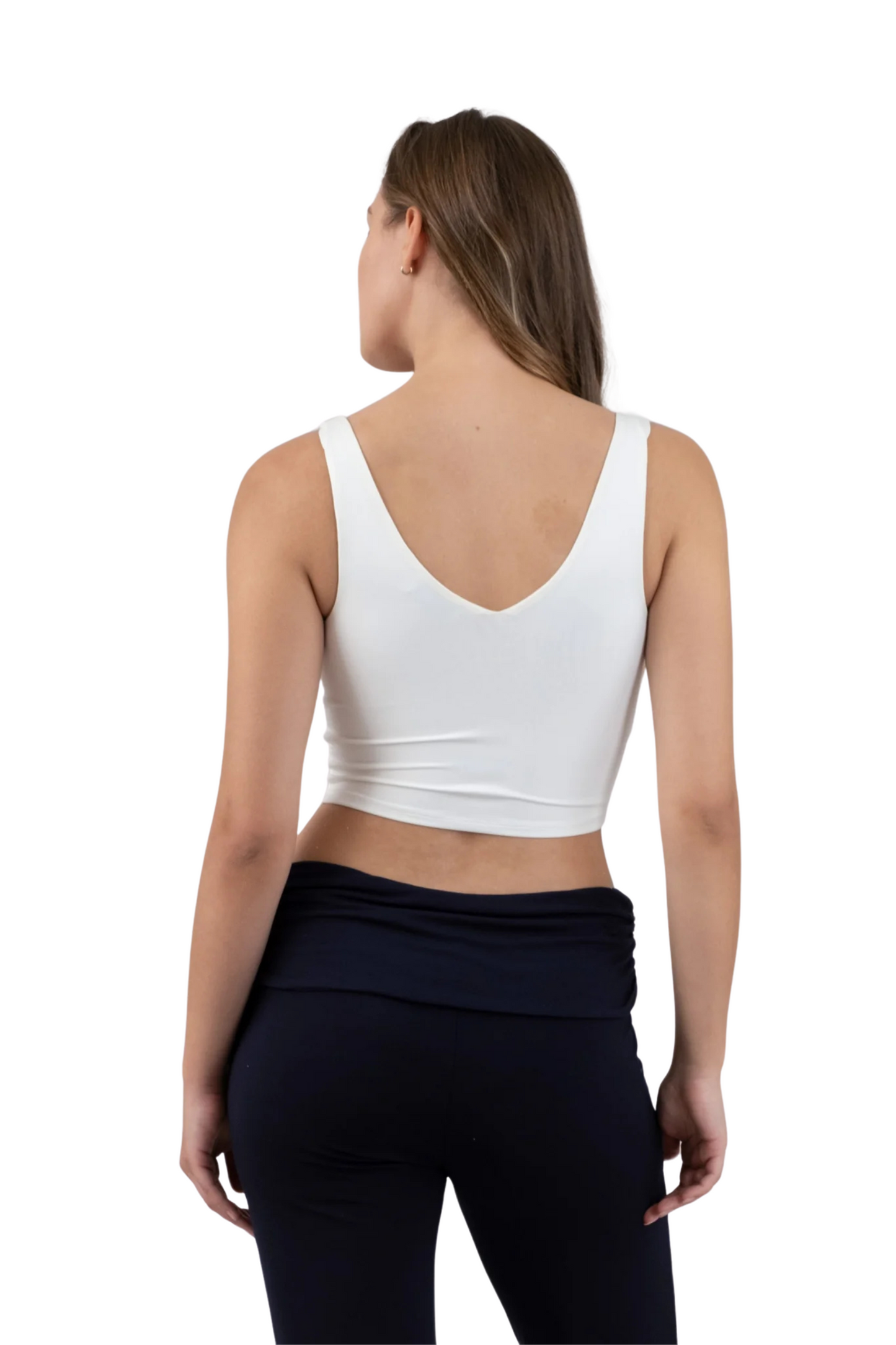 Reversible V Neck Crop Top