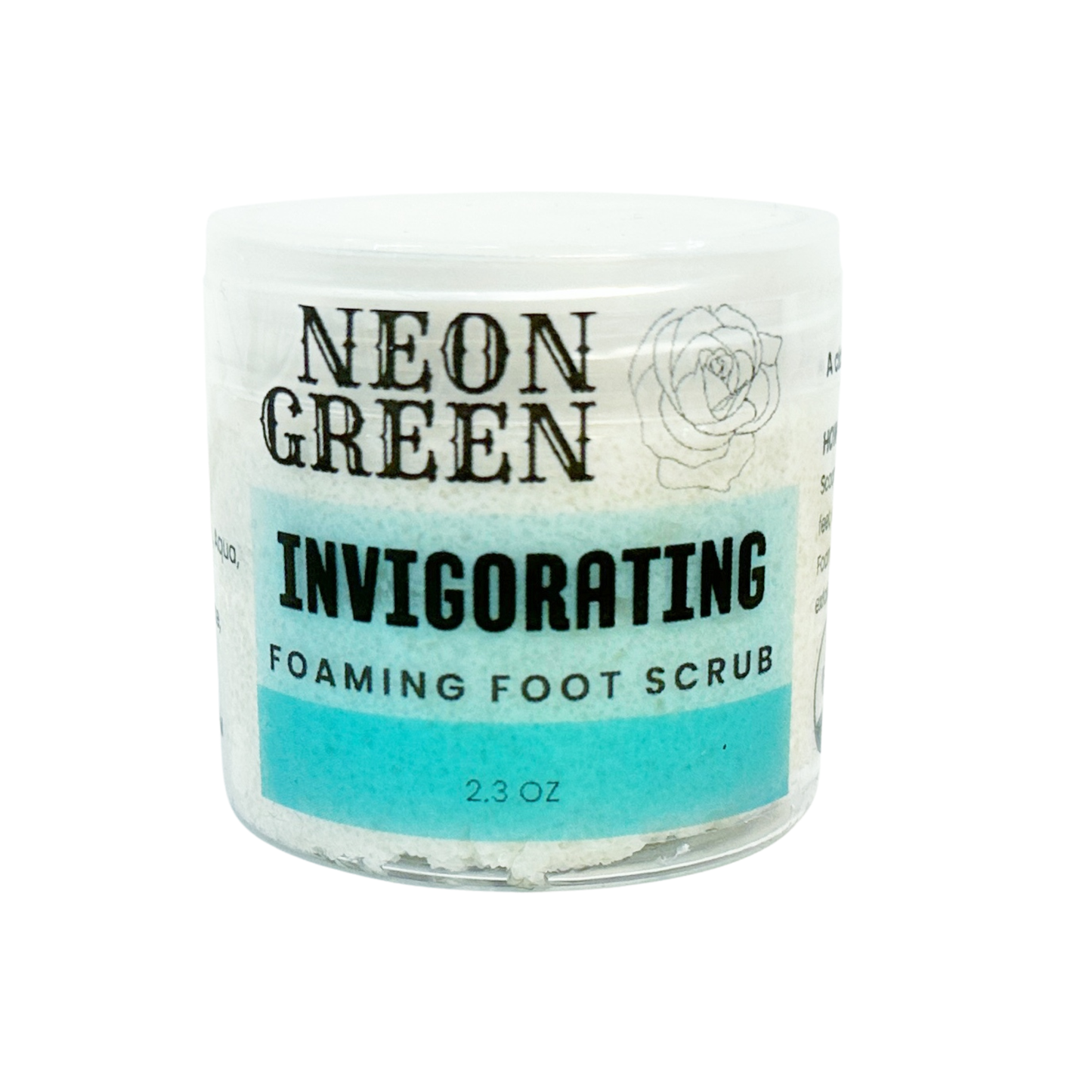 Neon Green Invigorating Foot Scrub