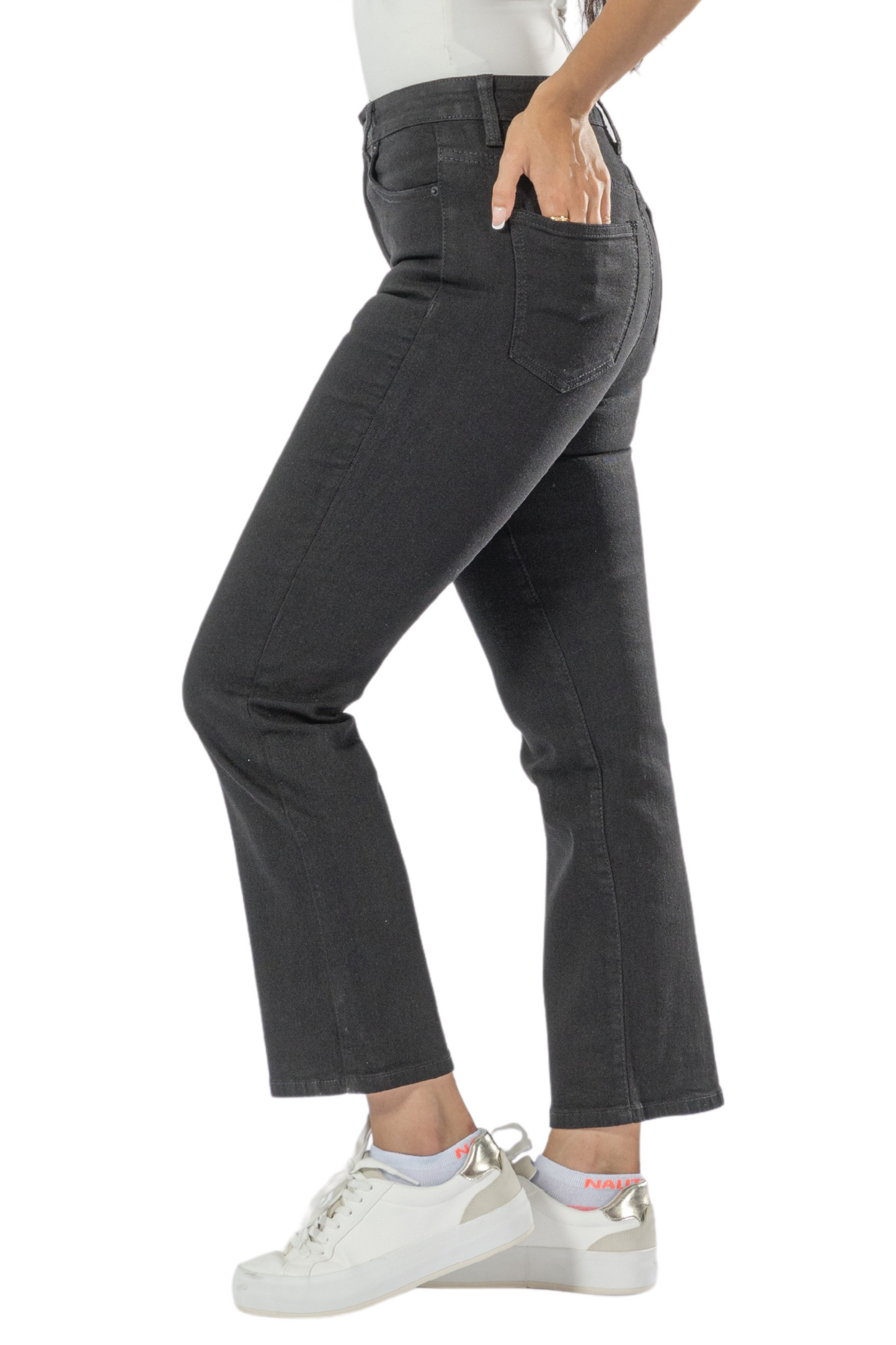 Classic Straight Leg Black Jeans