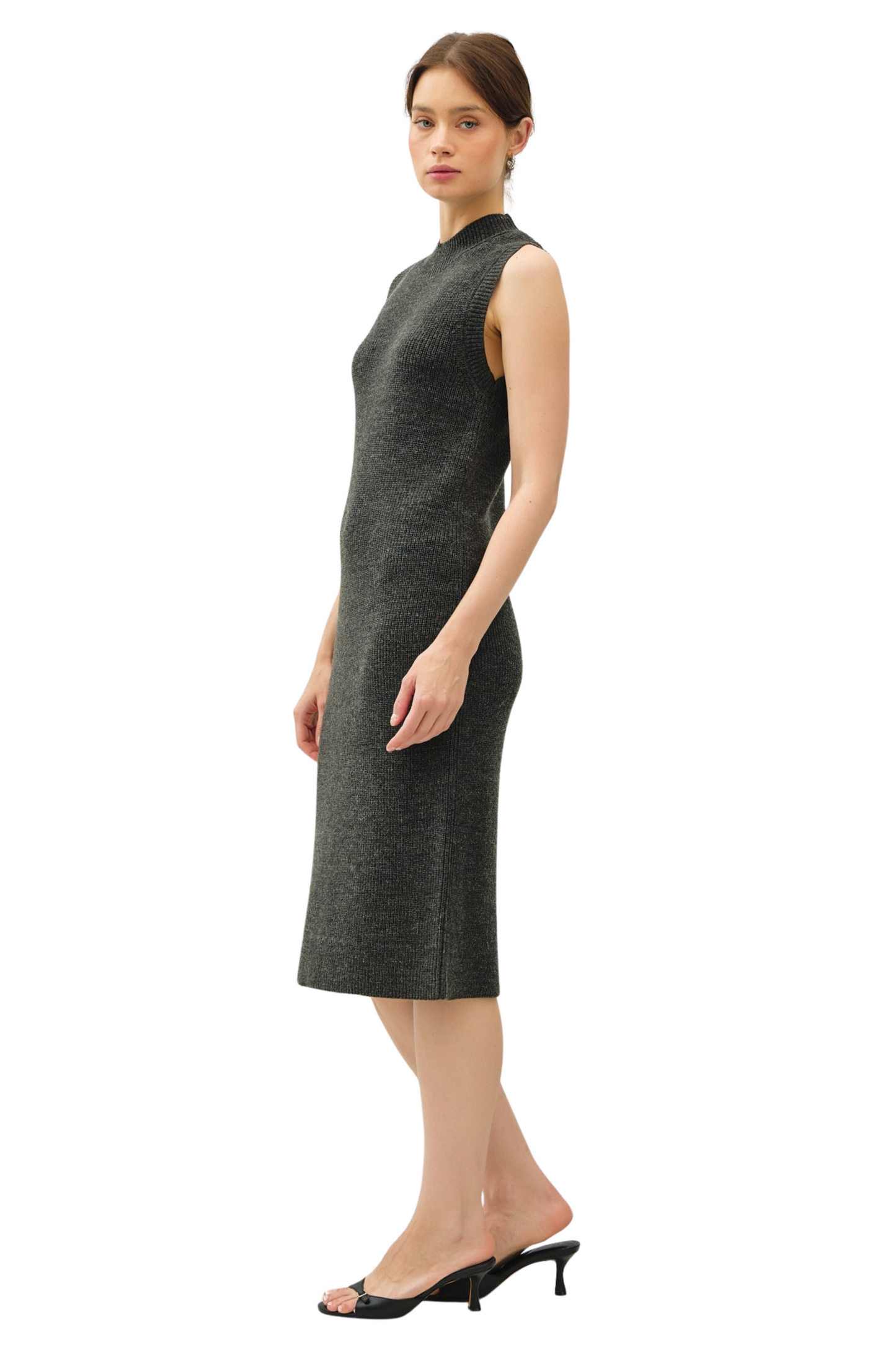 Sleeveless Knit Sweater Dress