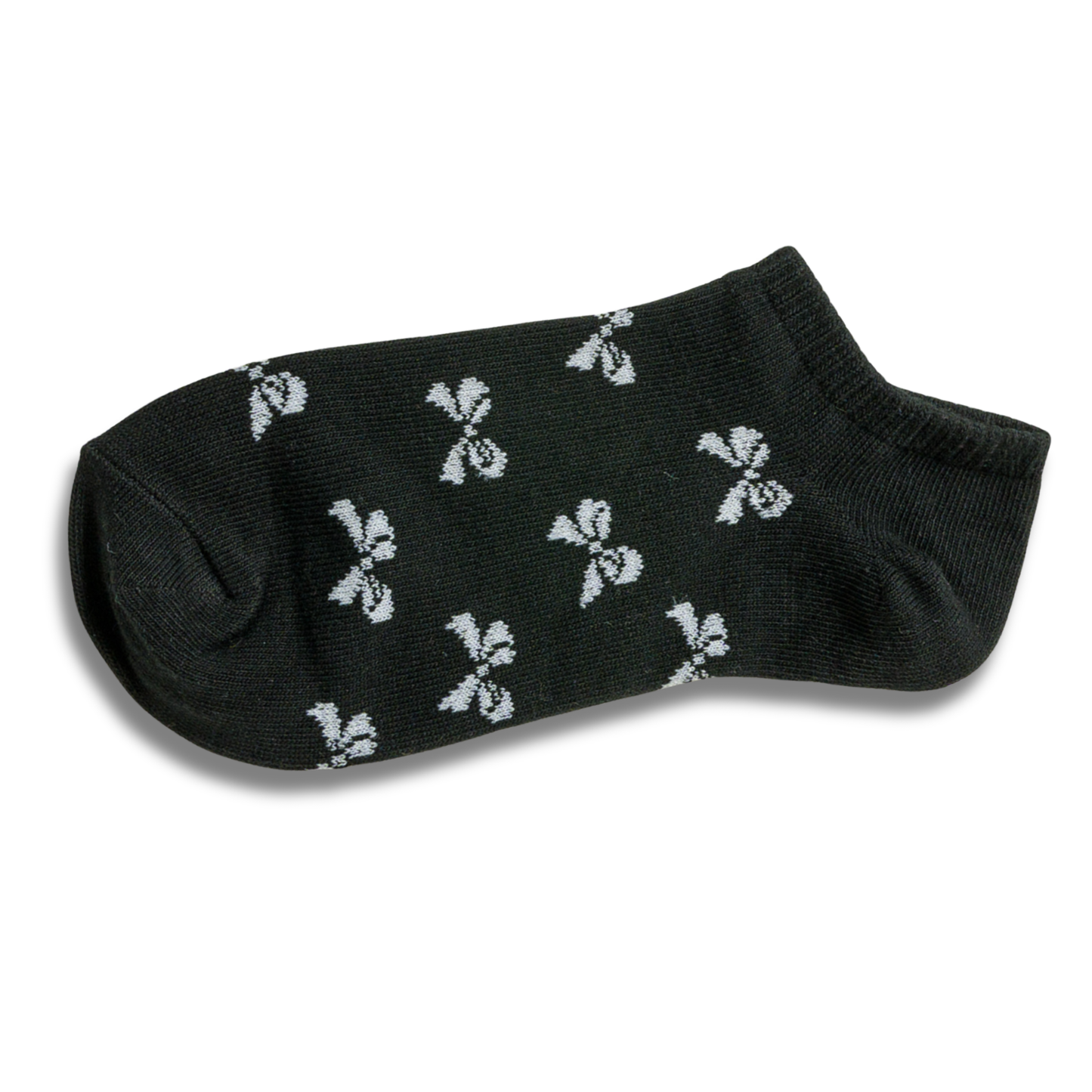 Ankle Socks with Bow Pattern