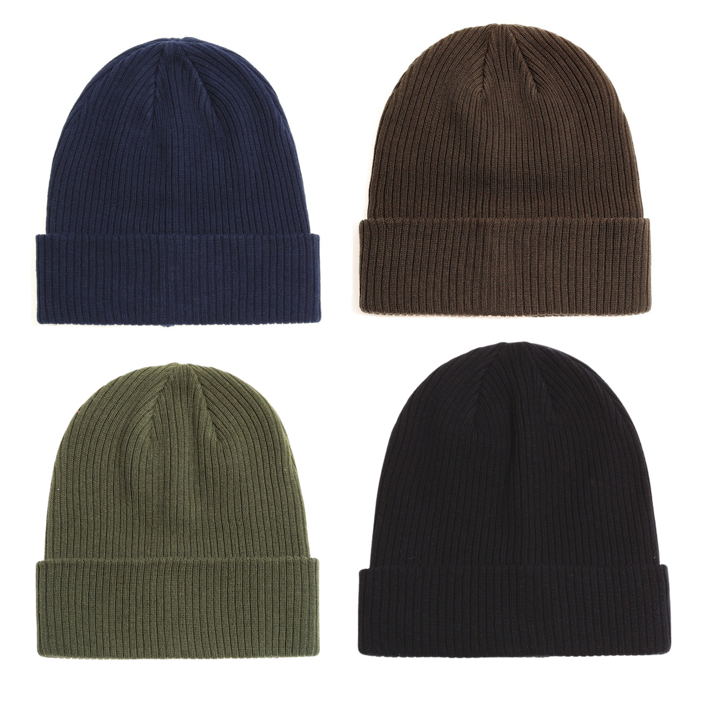 Unisex 100% Cotton Knit Beanie
