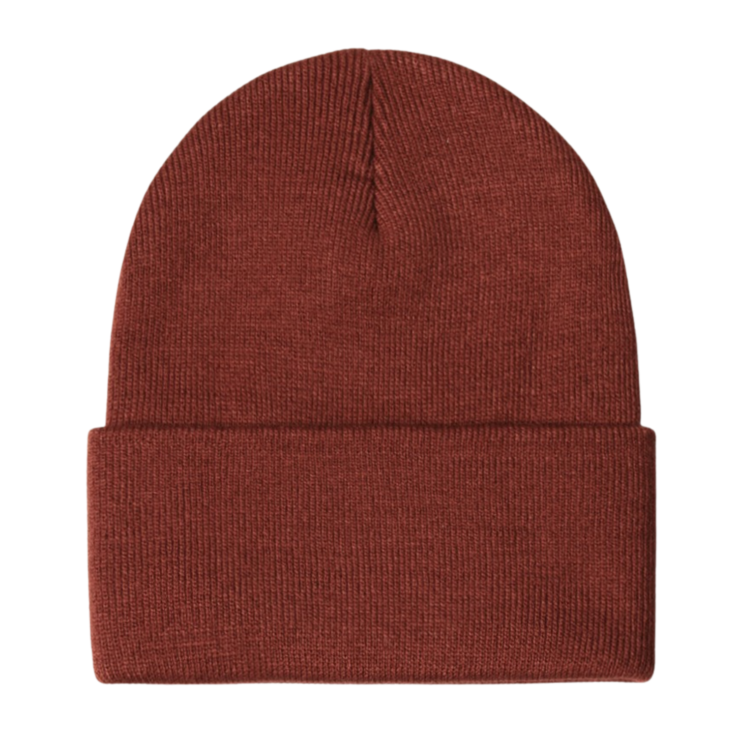 Unisex Solid Knit Cuffed Beanie