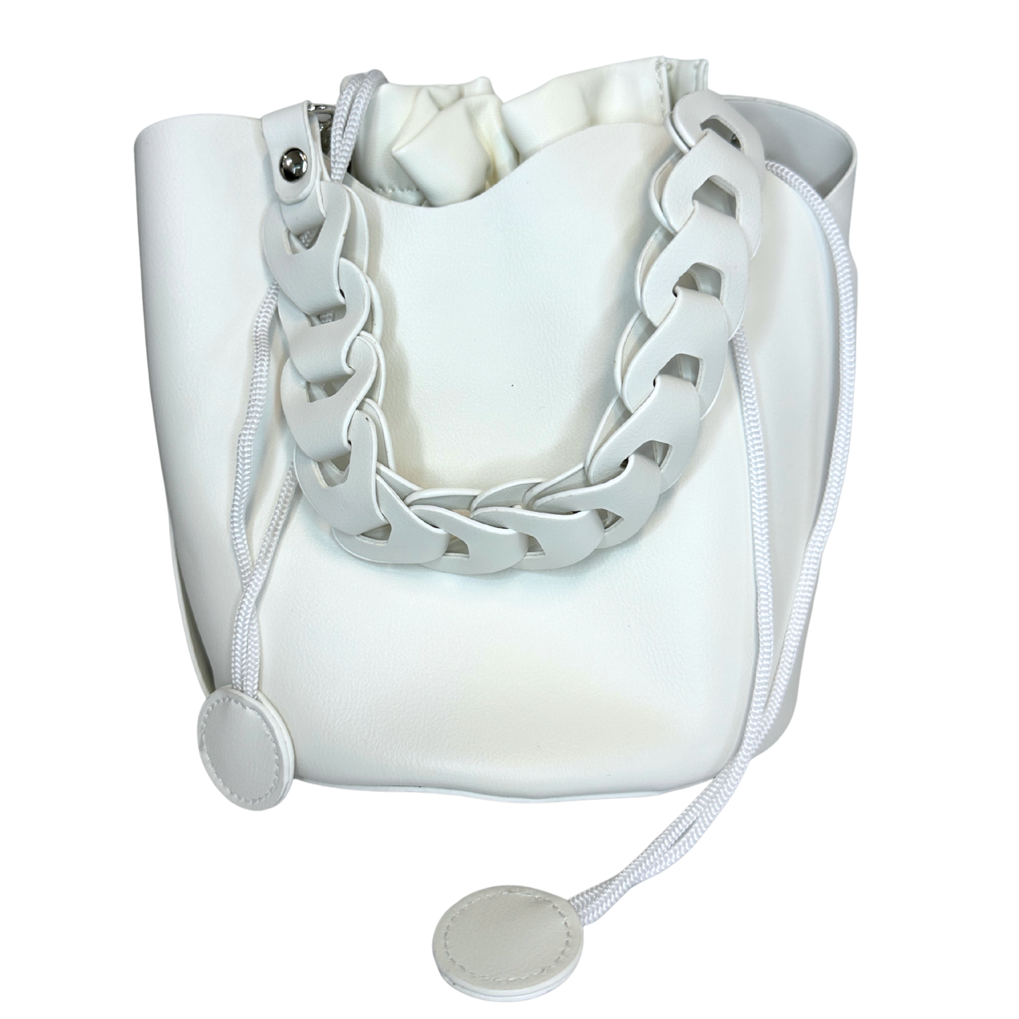 Structured Tulip Bucket Bag with Inner Drawstring