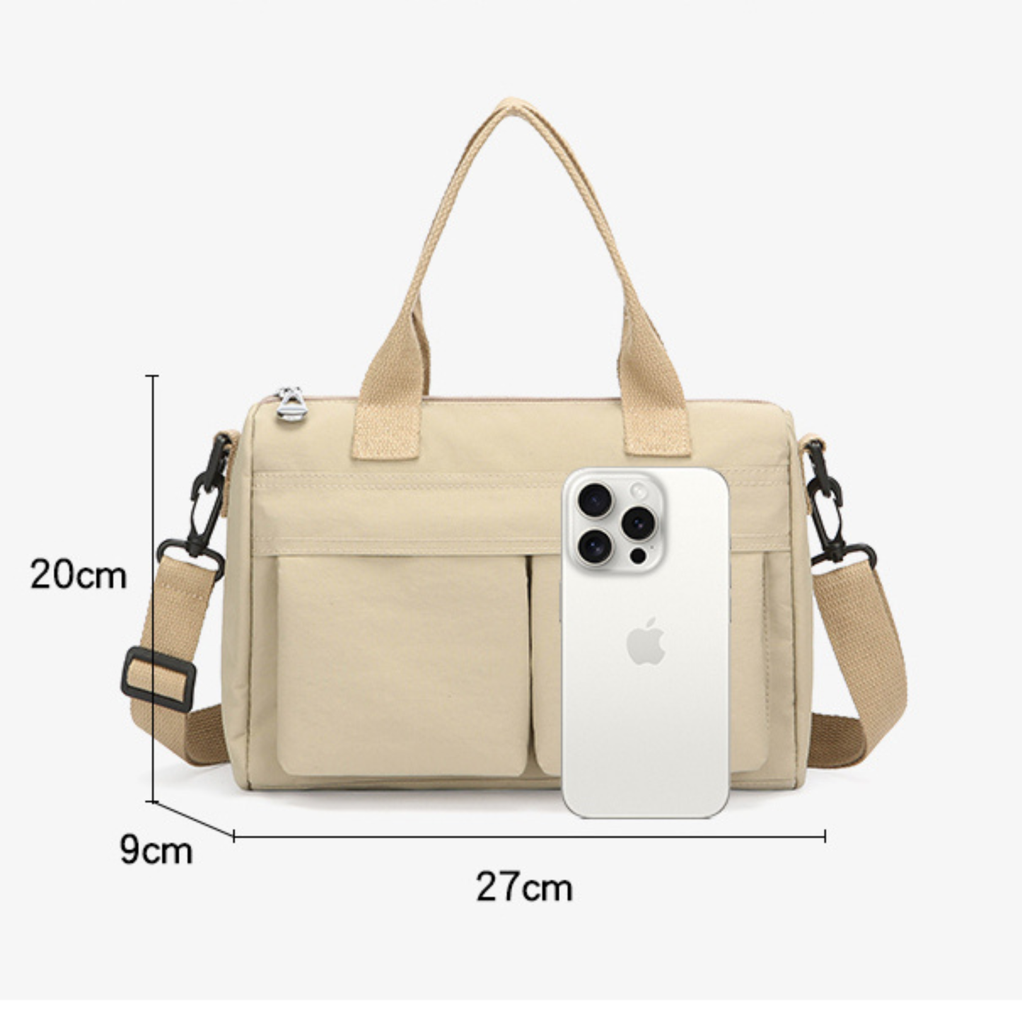 The "Fits Everything" Sporty Compact Nylon Messenger Bag