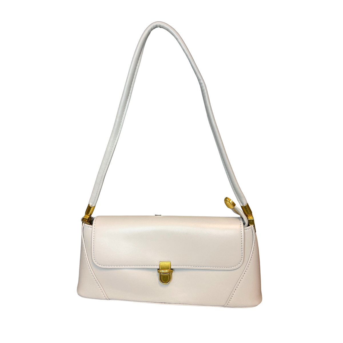 Vintage Style Envelope Shoulder Bag with Front Latch Closure