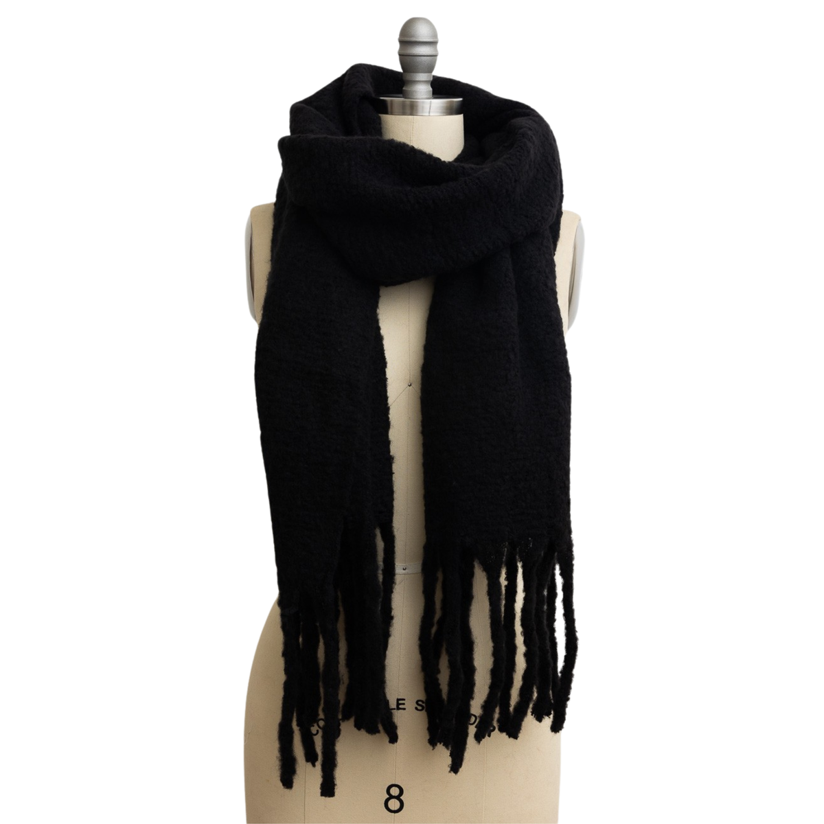 Ultra Soft Knit Scarf with Tassels