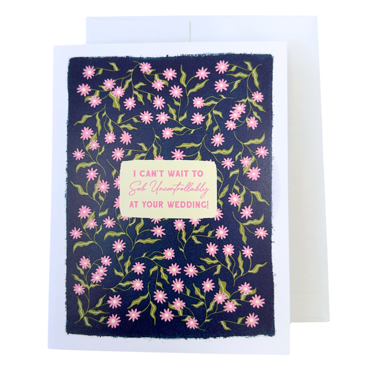 Sobbing Uncontrollably Wedding Card