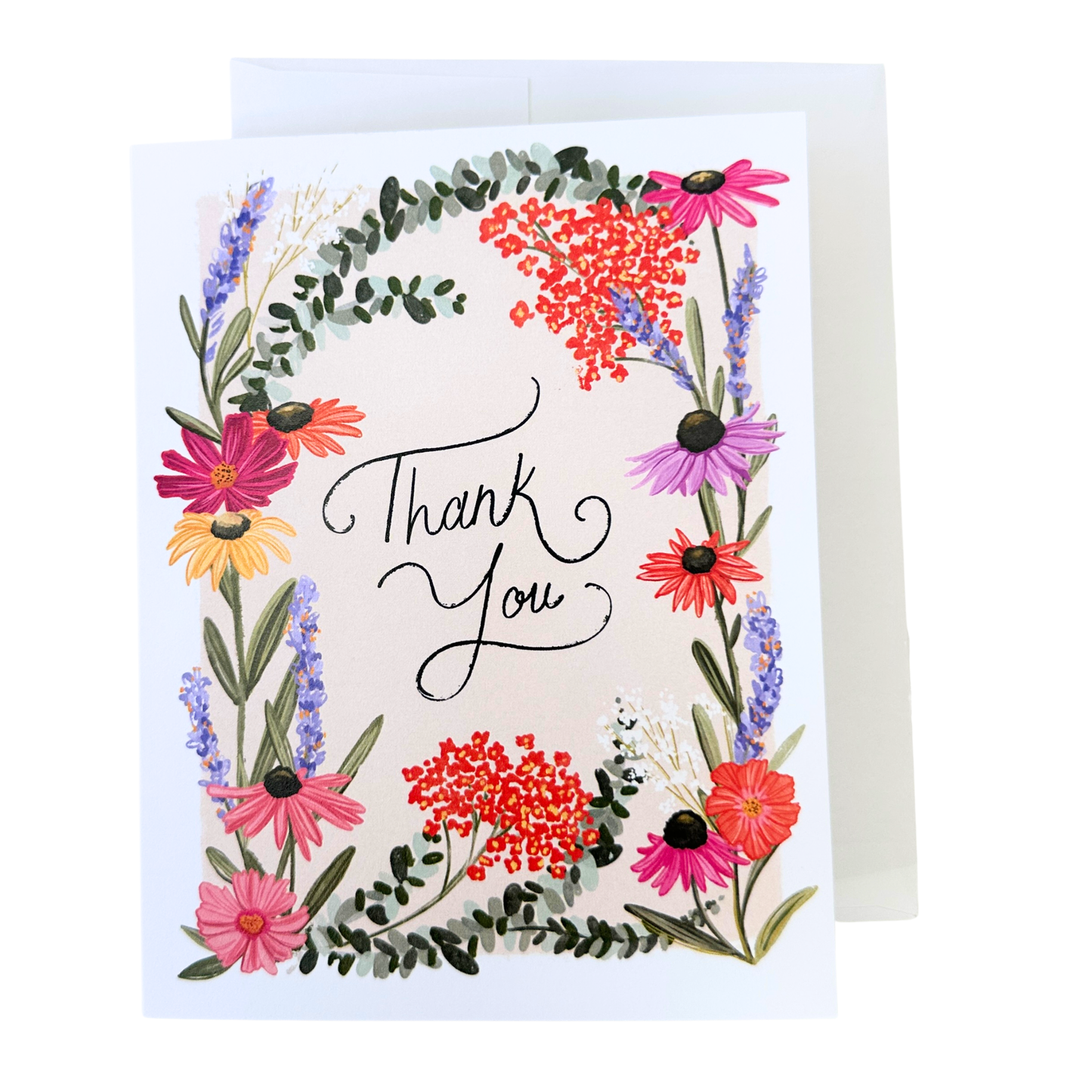 Floral Thank You Greeting Card
