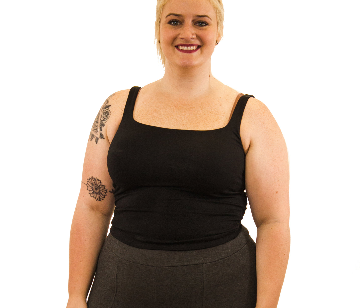 Square Neck Cropped Tank