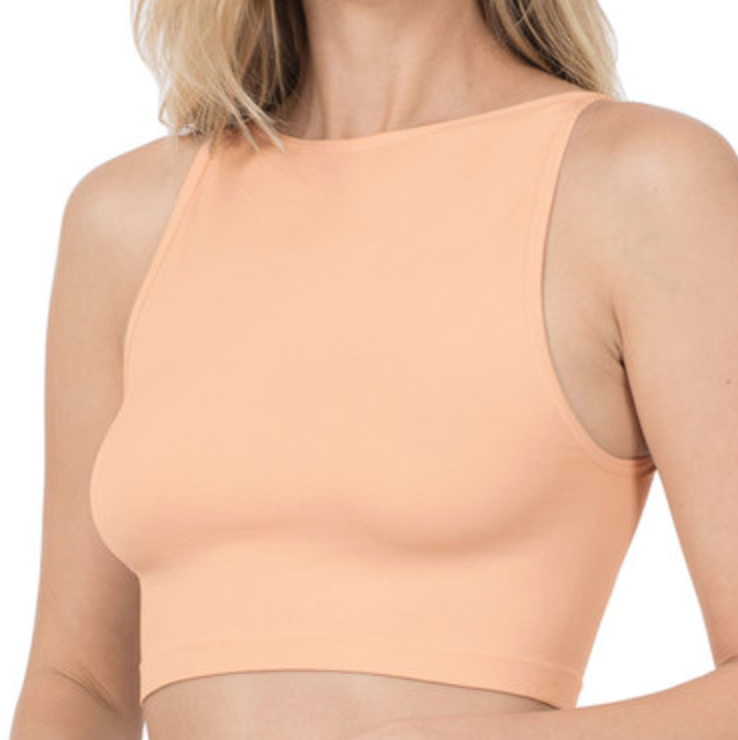 Seamless High Neck Under Layer Top
