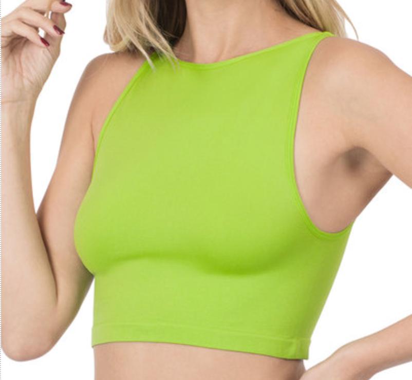 Seamless High Neck Under Layer Top
