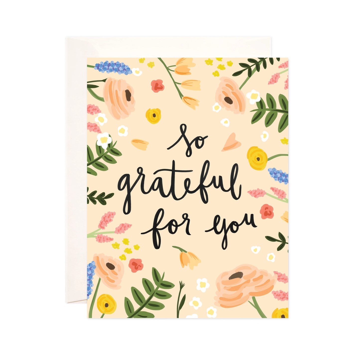 So Grateful for You Greeting Card
