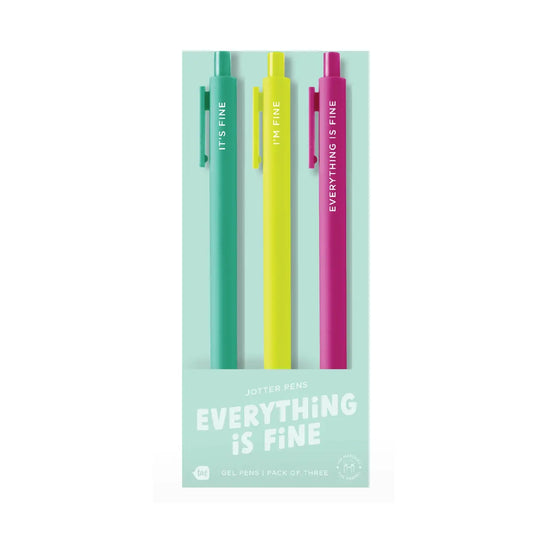 Silly Saying Jotter Pens - 3 Pack