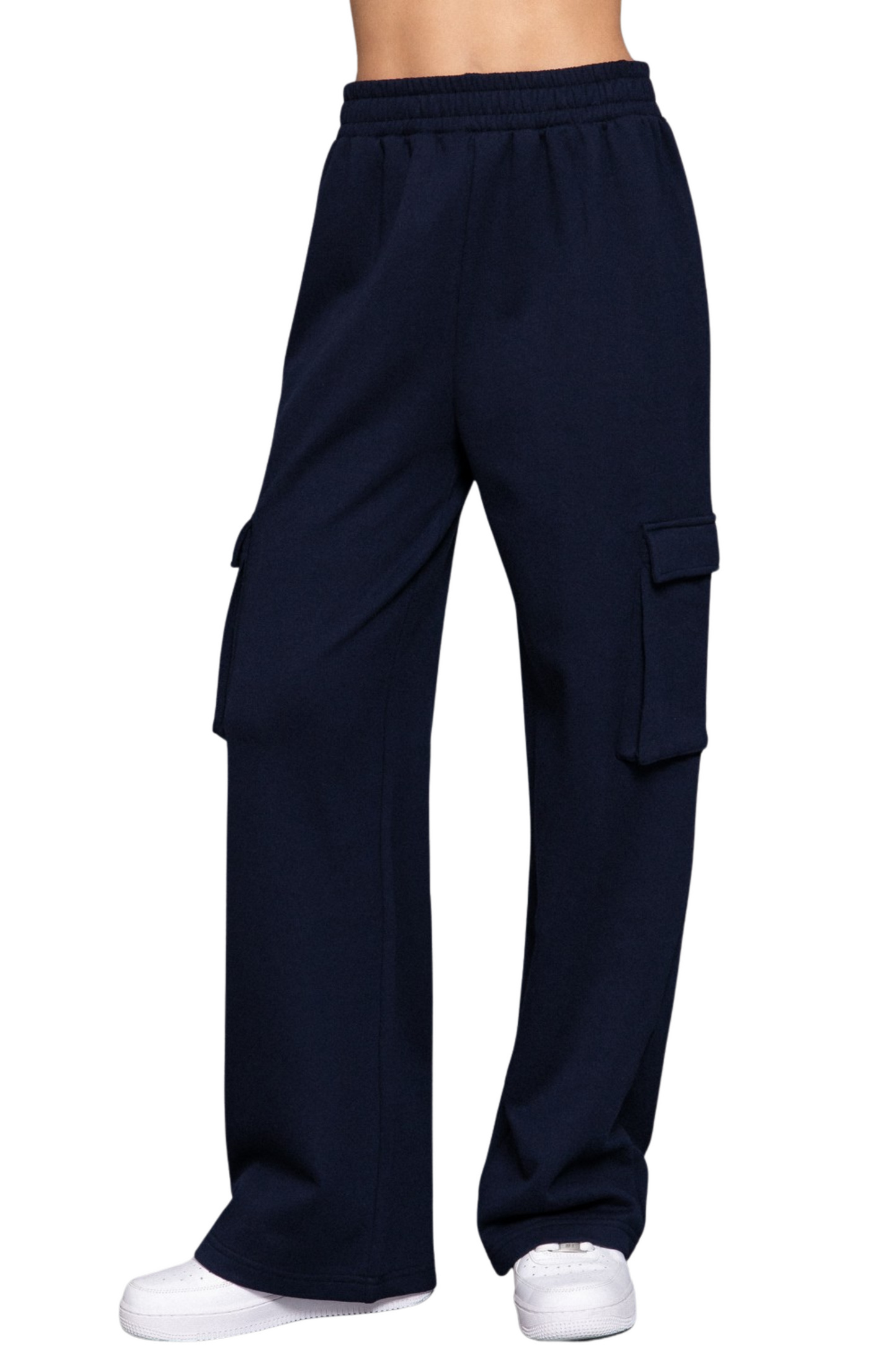 French Terry Relaxed Cargo Sweatpants