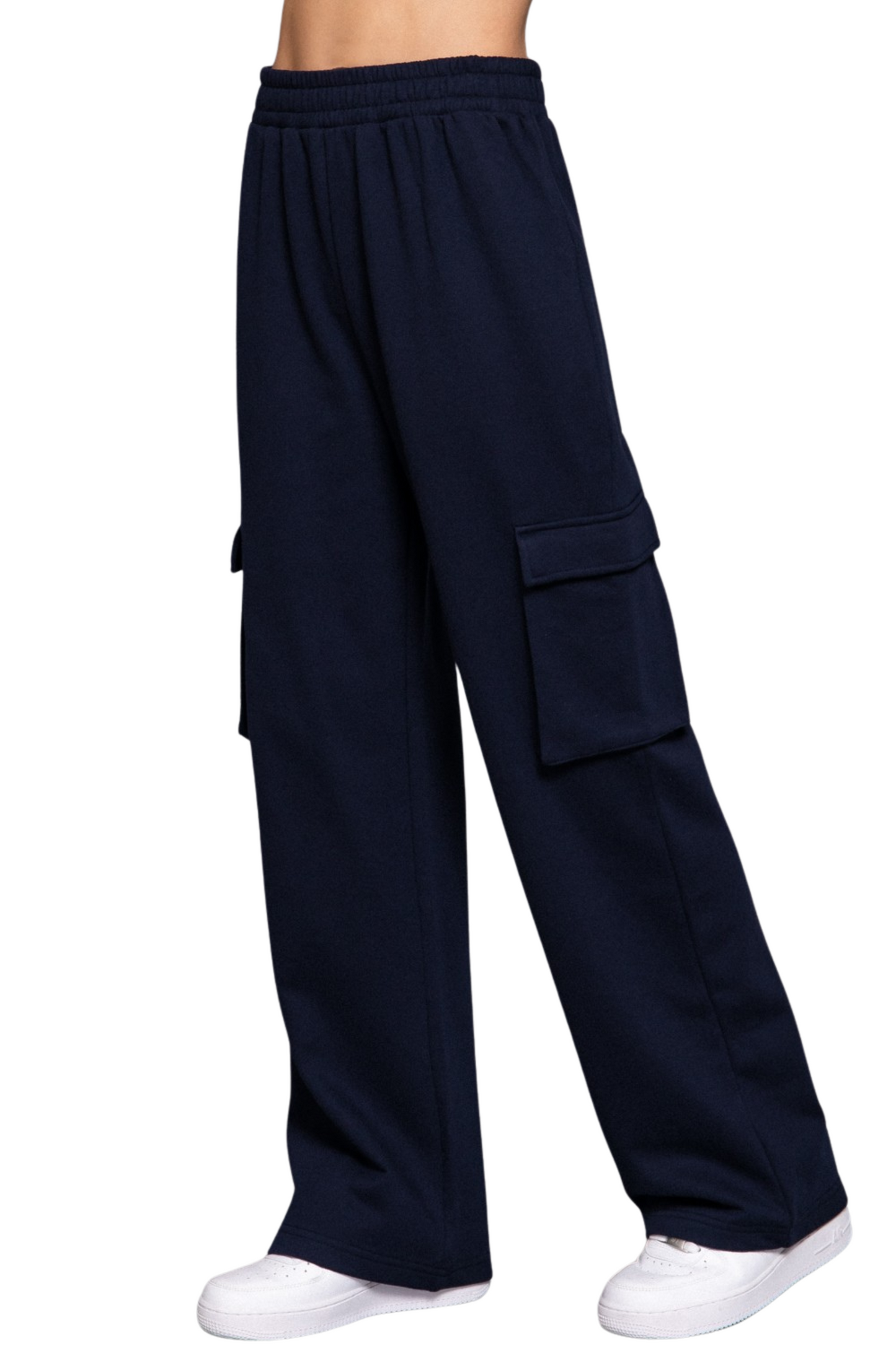 French Terry Relaxed Cargo Sweatpants