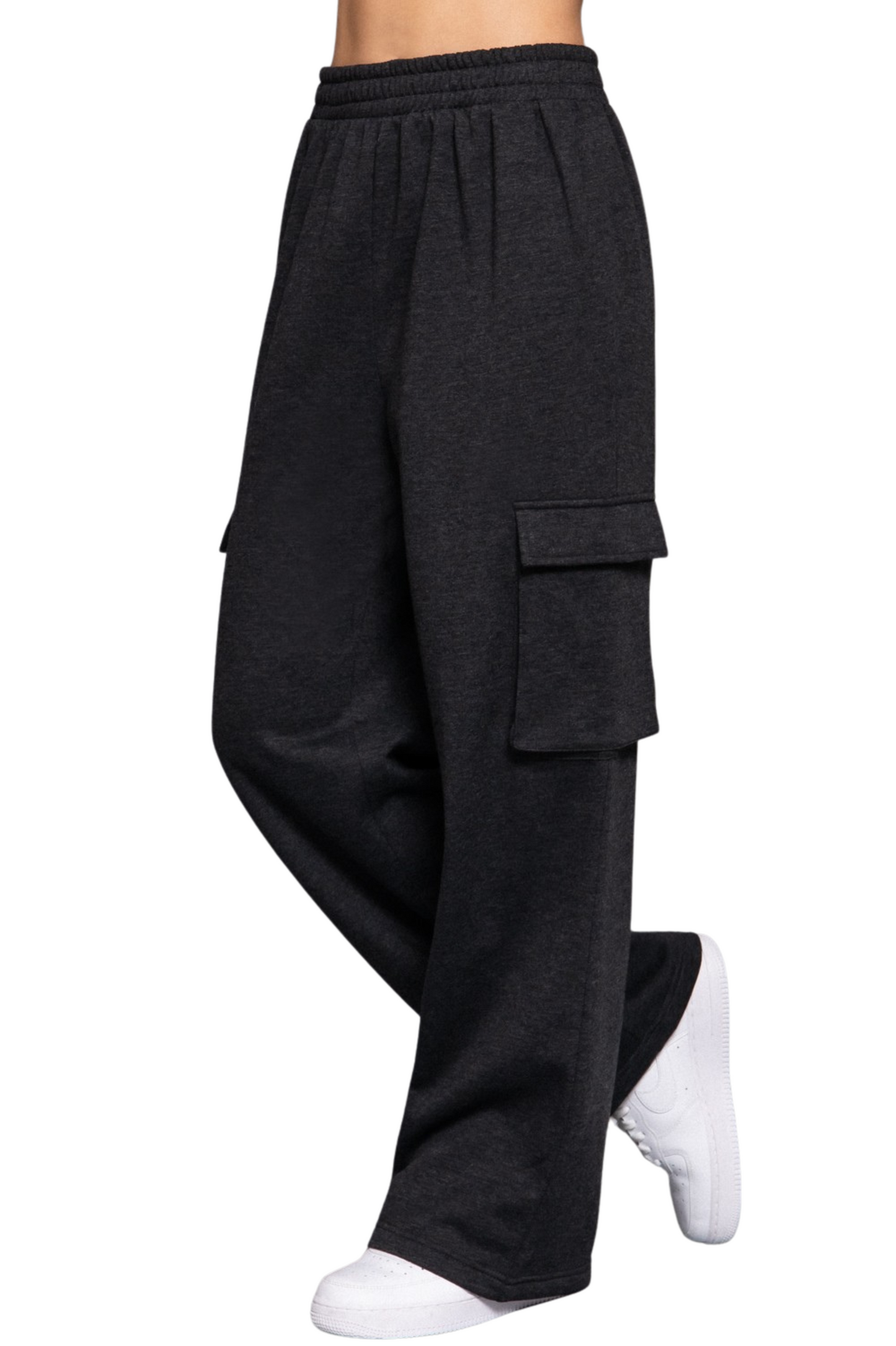 French Terry Relaxed Cargo Sweatpants