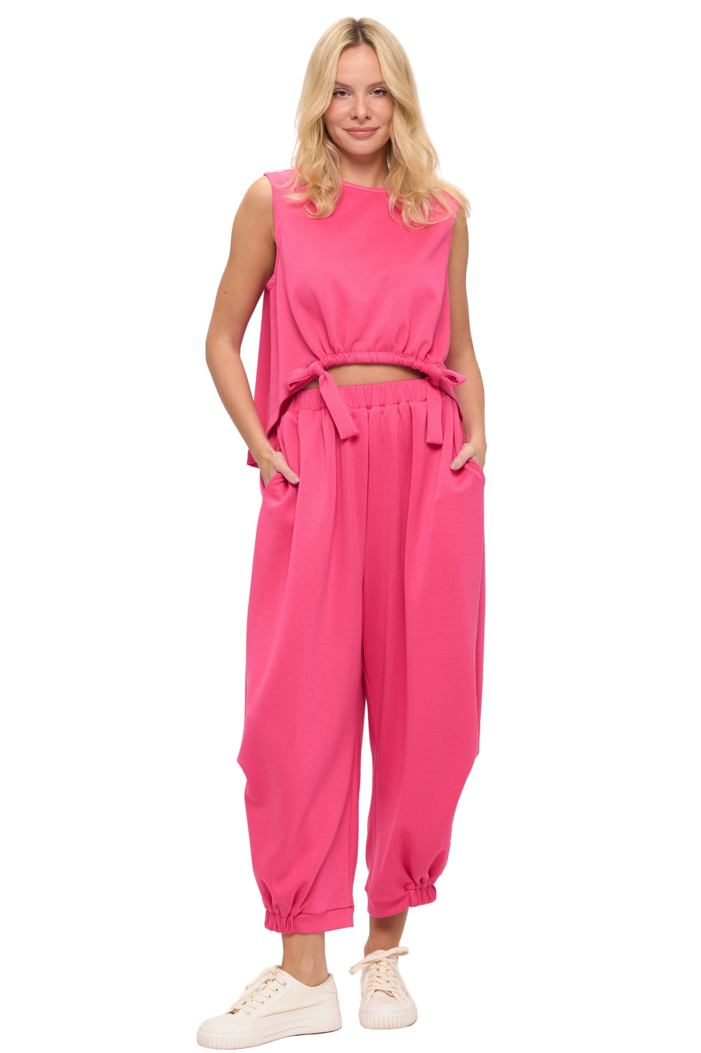 Relaxed Scuba Tank and Cropped Joggers Set