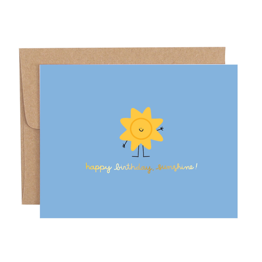 Happy Birthday Sunshine Greeting Card