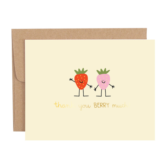 Thank You Berry Much Greeting Card