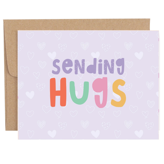 Sending Hugs Sympathy Greeting Card