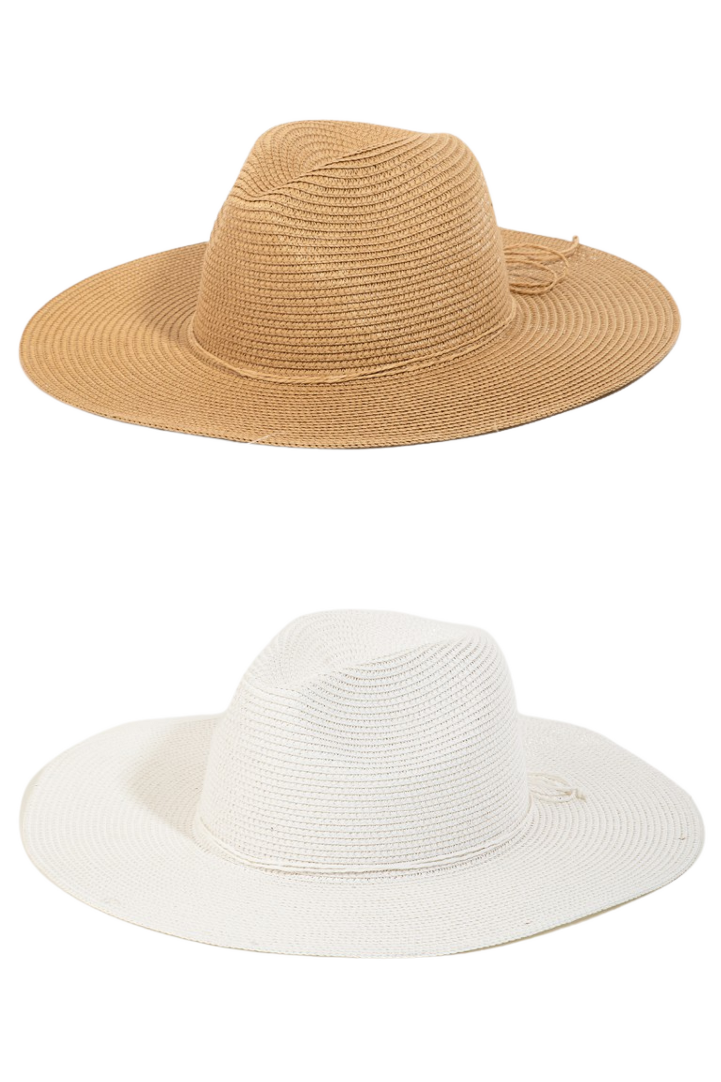 Fedora Style Straw Sun Hat with Bow