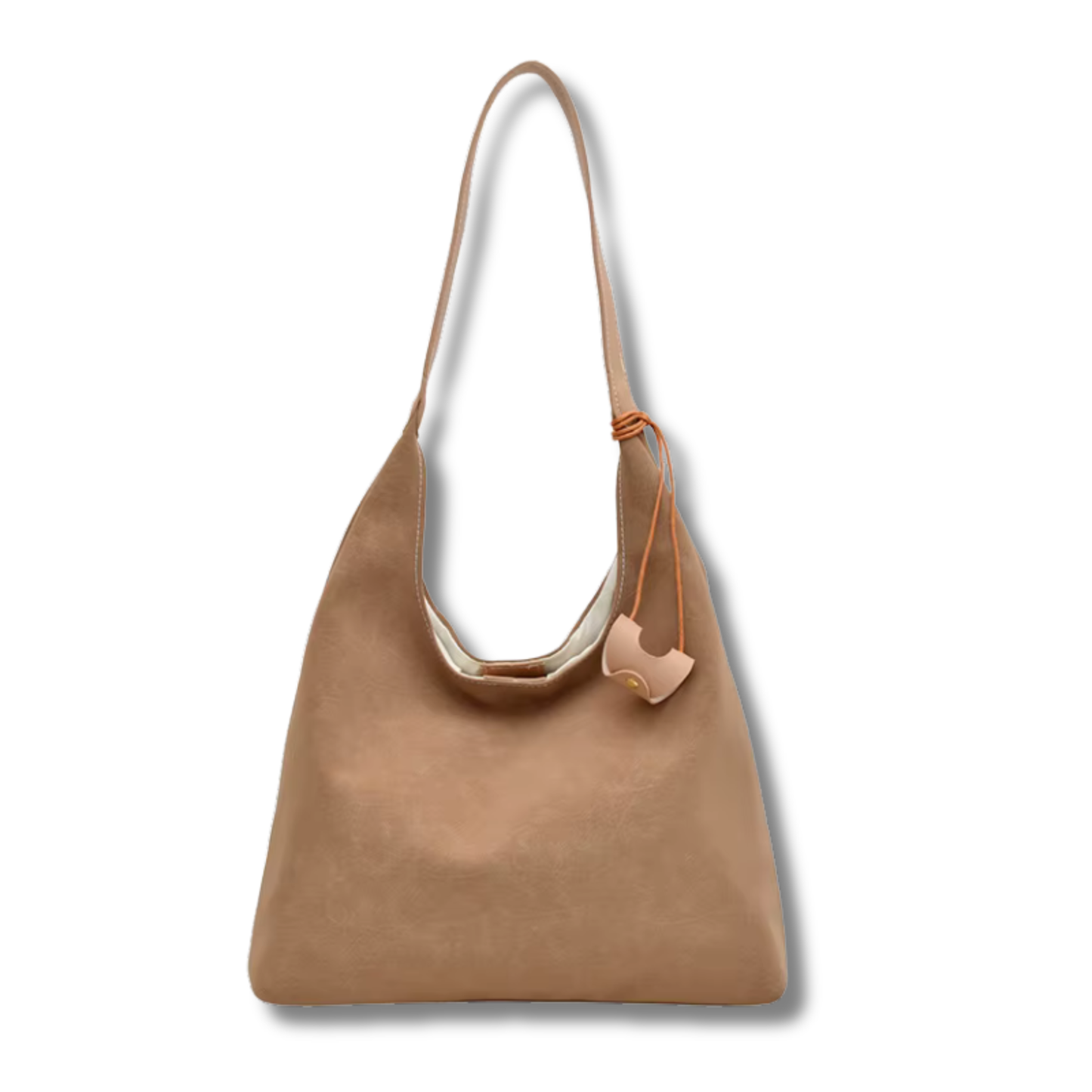 Faux Suede Slouch Shoulder Bag