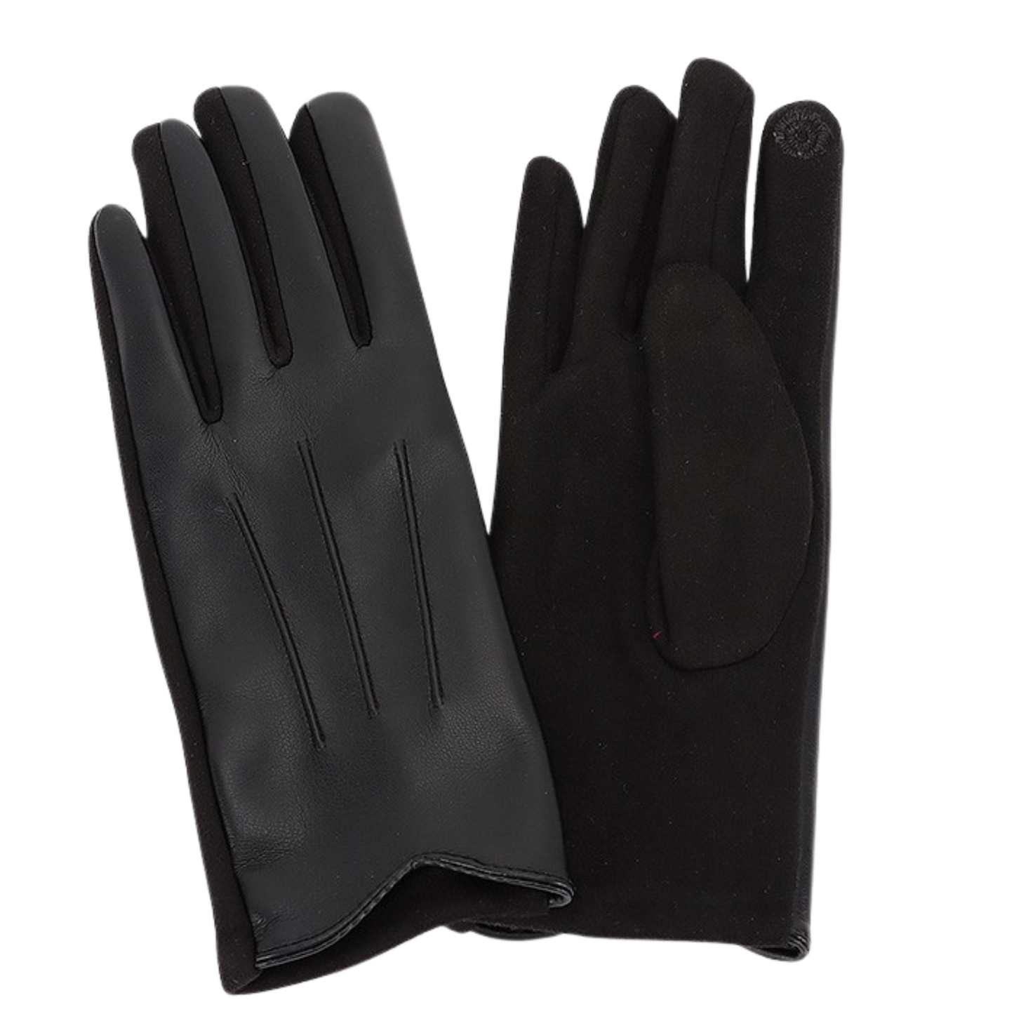 Faux Leather Gloves