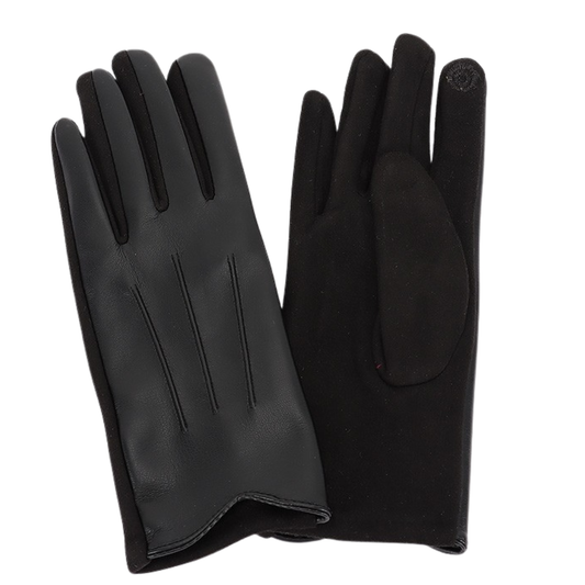 Faux Leather Gloves