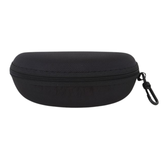 Black Mesh Zip Up Hard Shell Glasses Case