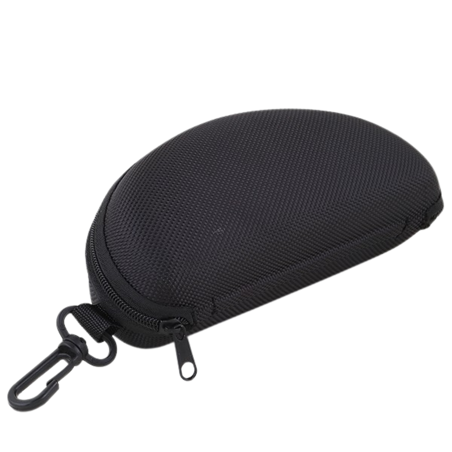 Black Mesh Zip Up Hard Shell Glasses Case