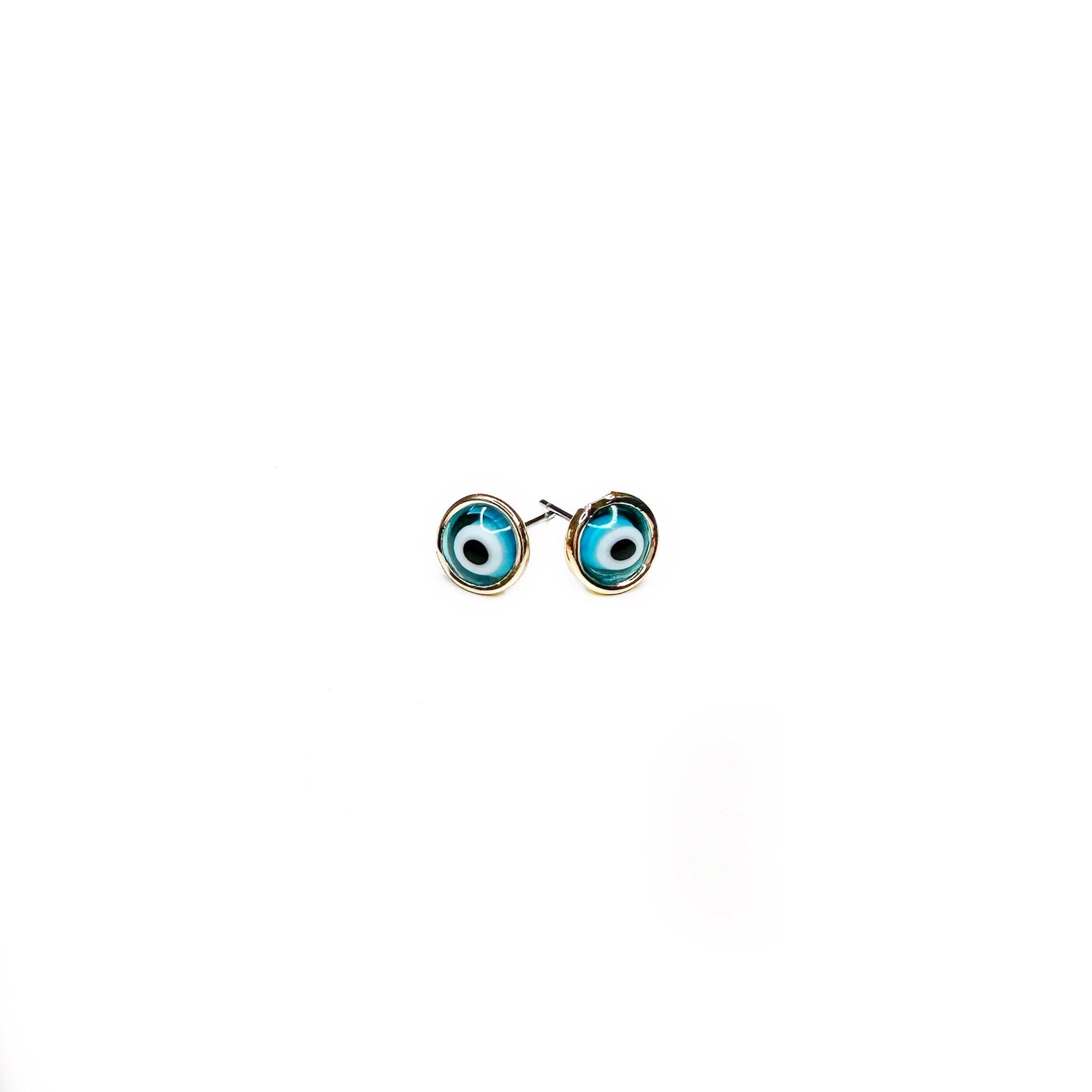 Enamel Evil Eye Stud Earrings