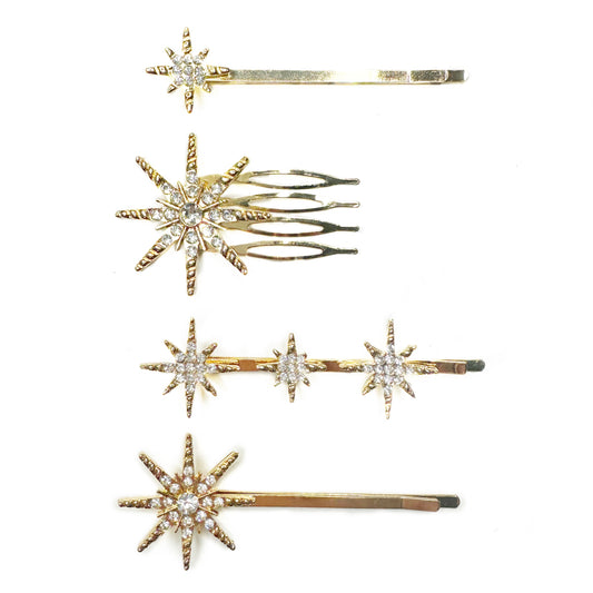 Sparkle Star Hair Pins