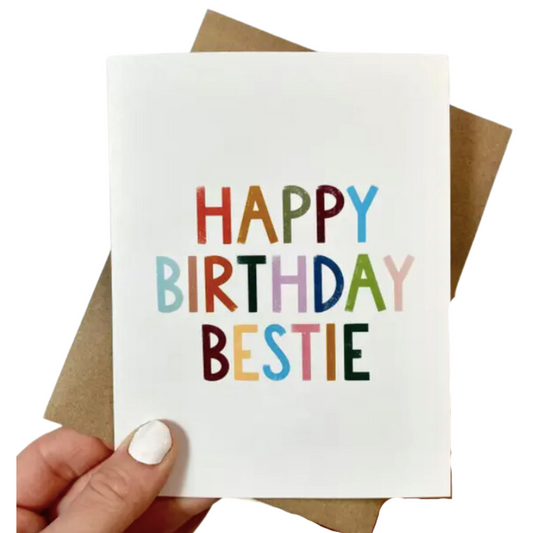 "Happy Birthday Day Bestie" Greeting Card